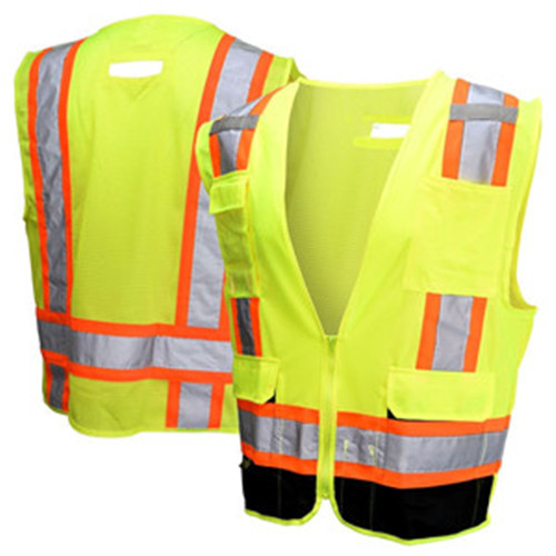 Jb's wear Hi Vis Day Night Softshell Slim Fit Safety Vest W/ 3M Tape breathable 