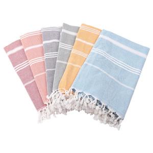 Turkish Multi Color Single-sided Stripe Fringe Organic Cotton Large Size Microfiber Custom Beach Towel Turkish Multi Color Single-sided Stripe Fringe Organic Cotton Large Size Microfiber Custom Beach Towel