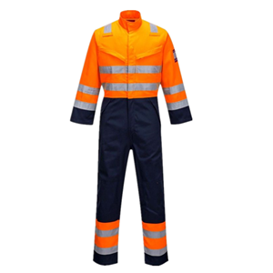 Consturction woekwear cotton hi vis coverall safety clothing manufacturer