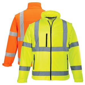 Hi vis Breathable waterproof warm winter softshell jacket Hi vis Breathable waterproof warm winter softshell jacket