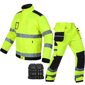 Hi vis Fluorescence yellow safety reflective jacket pants set manufacturer Hi vis Fluorescence yellow safety reflective jacket pants set manufacturer