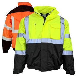 Hi viz safety refelctive waterproof winter jacket Hi viz safety refelctive waterproof winter jacket
